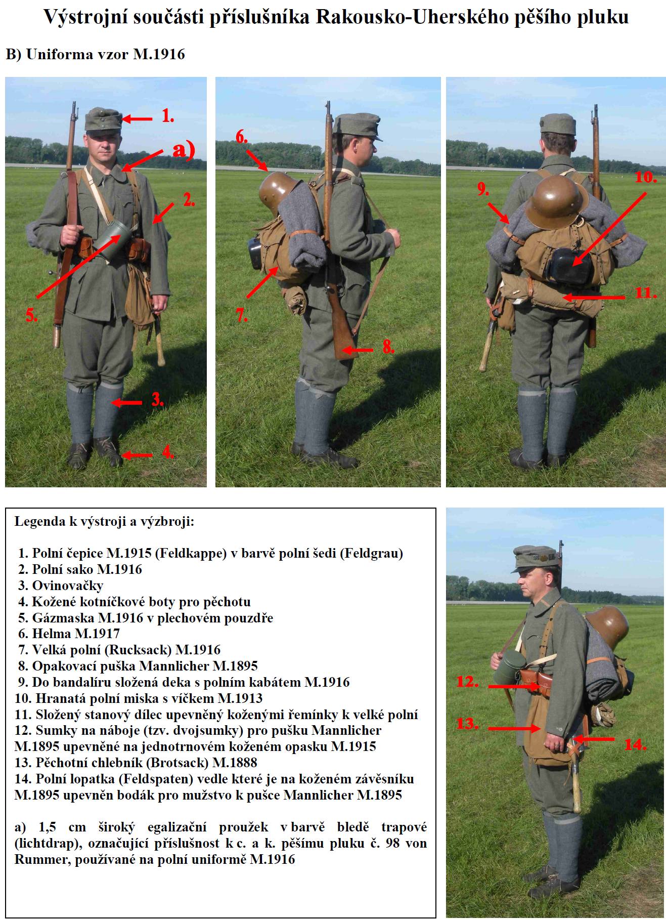 Uniformy c. a k. pechoty M.1916
